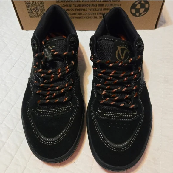 Vans Rowan 2 Skate Men Size 7 Spitfire Pro Impactwaffle Black and Orange 112025 - Picture 4 of 12